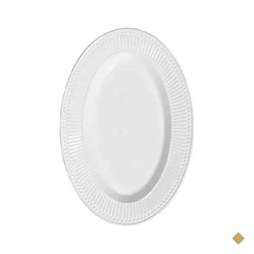 Travessa Grande Cerâmica Branca Roma Porto Brasil Oval 43,5cm Servir Mesa…