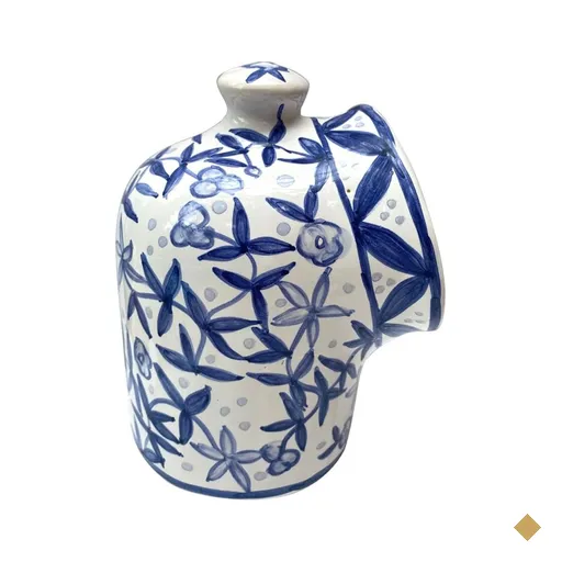 Saleiro Boca M tema Português cerâmica Pintada a mão gourmet