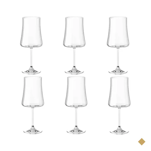 Jogo de Taças de Vinho 6 Peças Taças de Cristal Ecológico 460ml Haus Concept
