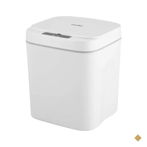 Lixeira Retangular 12l Branca C/sensor Vonder
