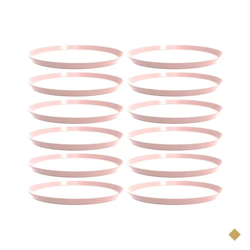 12 Bandejas Redondas 34cm Servir Bubble Bar Restaurante Crippa