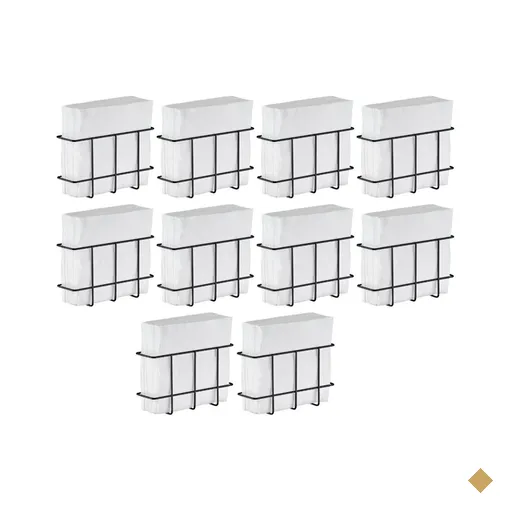 Kit 10 Porta Guardanapos Pequeno Aramado Preto Restaurante Utimil Organizar…