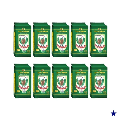 Kit Com 10 Erva-mate De Chimarrão Mate Tradicional 1kg Ximango