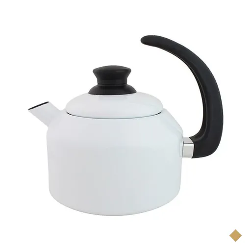 Chaleira Clássica aço e esmaltada Branca - Agata 1.5 litros