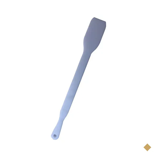Colher do tipo pá em polietileno - branca - 100cm - 1 metro