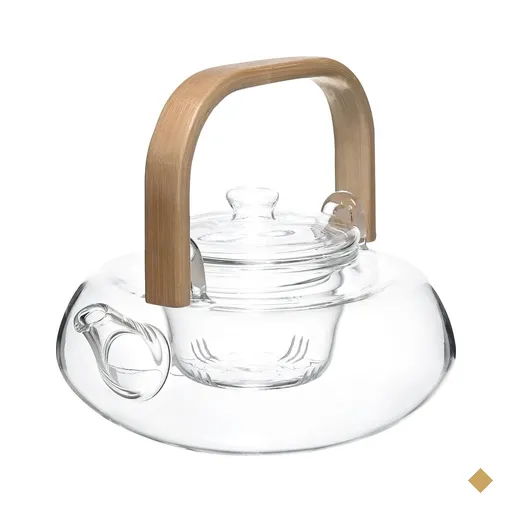 Chaleira de vidro com infusor, charmosa e moderna 800 ml