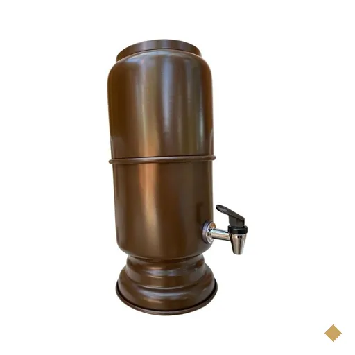 Filtro de 5 L , alumínio, com vela para reposição - Marrom