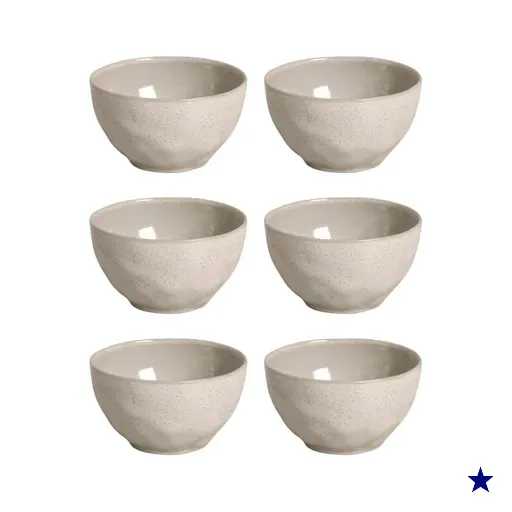6 Bowls de Cerâmica Off White 558ml Tigelas Porto Brasil Caldos Massas…