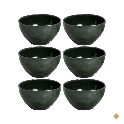 Conjunto 6 Bowls 558ml Orgânicos Verde Cerâmica Arauco Porto Brasil Tigela…