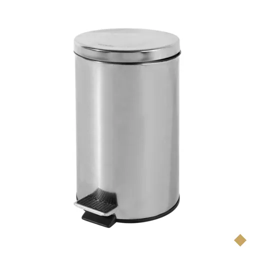 Lixeira Redonda 12l Inox Vonder