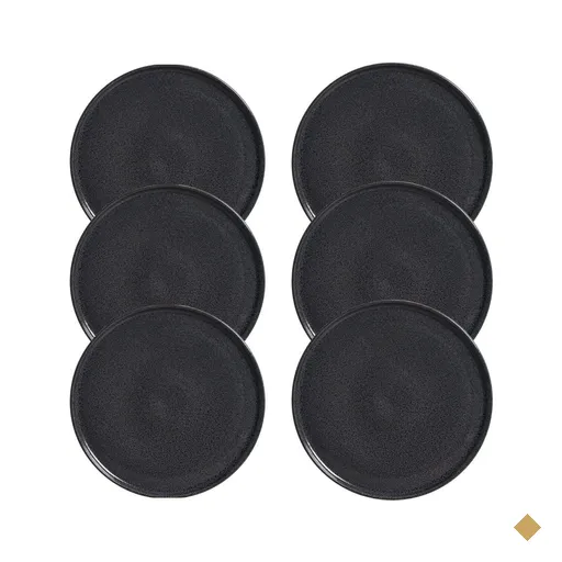 Jogo de Pratos Rasos 6 Peças 25cm Cerâmica Porto Brasil Stoneware Basic Dove…