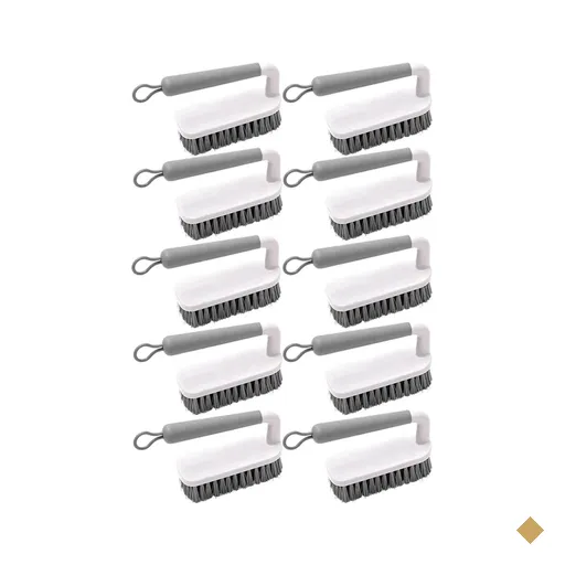 Kit 10 Escovas para Limpeza Cerdas Resistentes Escovão Lavar Piso Calçado…