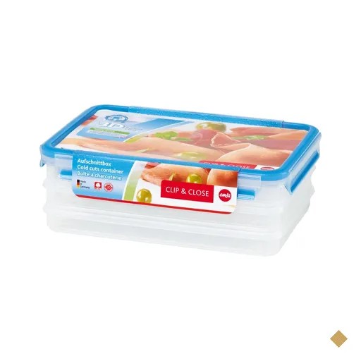 Porta Frios com 3 Compartimentos 19cm x 26cm Clip & Close Emsa