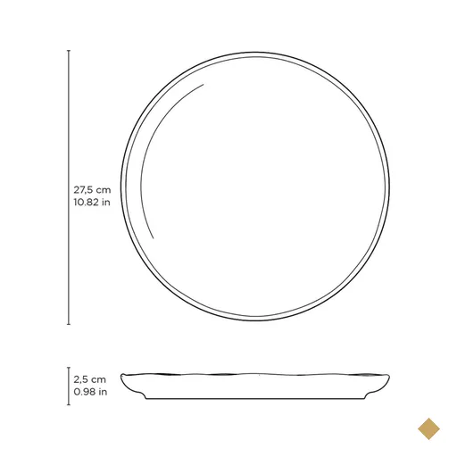 Jogo 6 Pratos Rasos Cerâmica Porto Brasil Verde 27,5cm Bio
