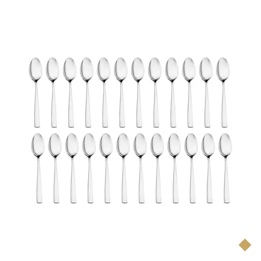 Jogo 24 Colheres de Sopa Mesa Posta Aço Inox 20,5cm Pisa Wolff Talheres…