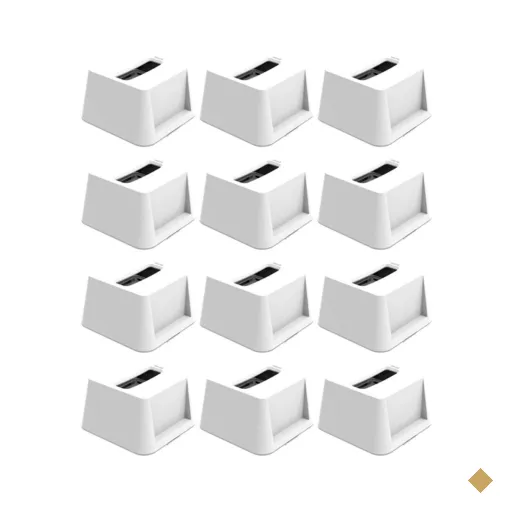 Kit 12 Porta Guardanapos de Mesa Quadrado Branco Restaurante Lanchonete Bar…