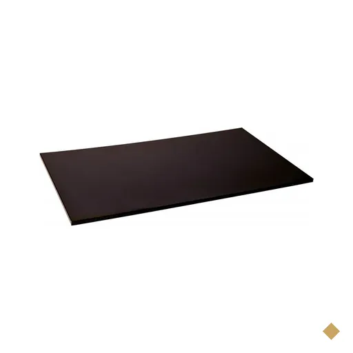 Tabua Polietileno Preta 60 X 50 X 0,8 Churrasco Gourmet Esp