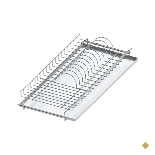 Escorredor de Pratos Louças Aéreo 670mm Fixo Embutir Elevatta Bandeja Inox…