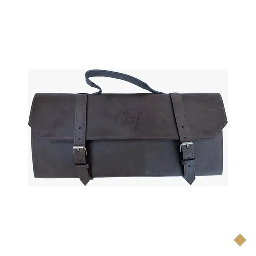Estojo Gourmet facas e acessorios - Case COURO- Churrasco 7