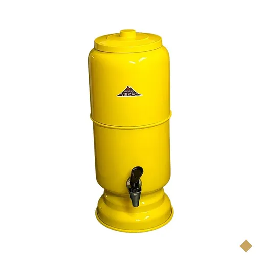 Filtro de 14 L , aluminio, com vela para reposição - Amarelo