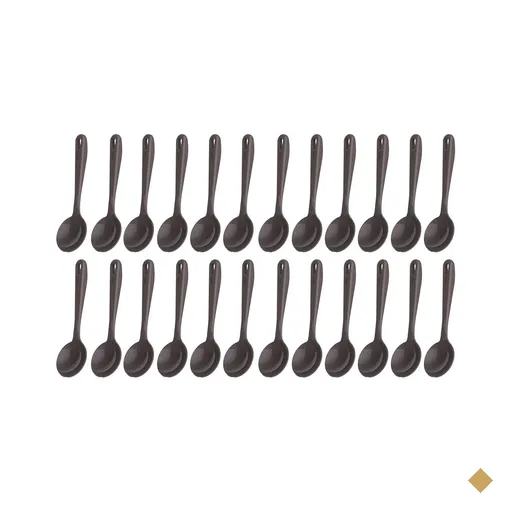 Kit 24 Conchas Nylon 32cm Cinza Molho Sopa Feijão Cozinha Kitch Crippa Tornado