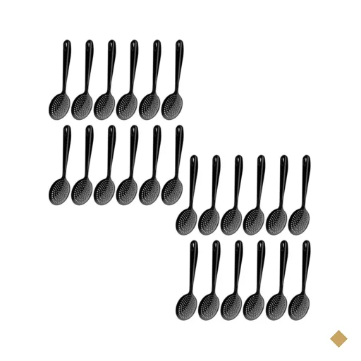 Kit 24 Espumadeiras Cozinha Preto Fritura Arroz Escumadeira Culinária de Nylon…