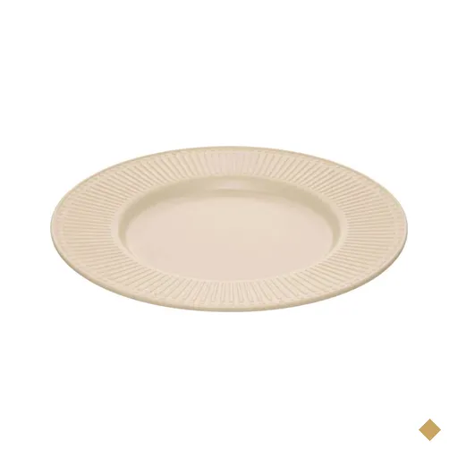 Jogo 42 Pratos Sobremesa Padaria 20cm Bege Melamina Aveline Servir Torta…