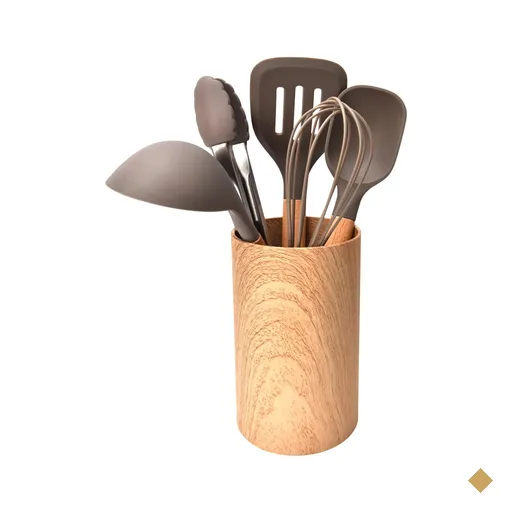 6 Utensílios em Silicone Kenya Cinza