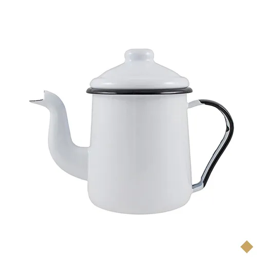 Bule tradicional de qualidade em Agata - 1,1 L - Branca - Mãe Ágata