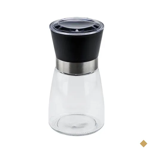 Kit 20 Moedores de Sal e Pimenta Vidro 170ml Moinho Cerâmica Tampa Plástica…