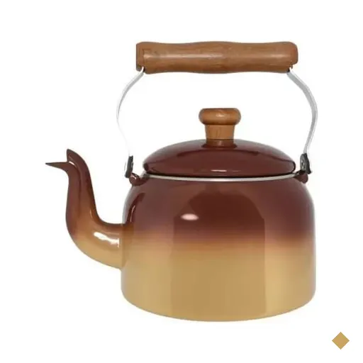 Chaleira tradicional em Agata - 1.8L  Indução Marrom e Bege