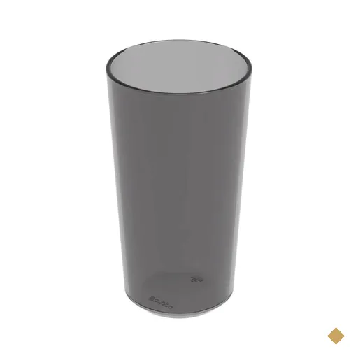 48 Copos Alto Crippa 500ml Plástico Fumê Escolar Refeitório