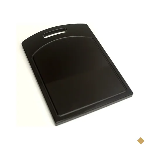 Tabua Corte Polietileno Grossa - Preta 50 x 30 x 2 Churrasco