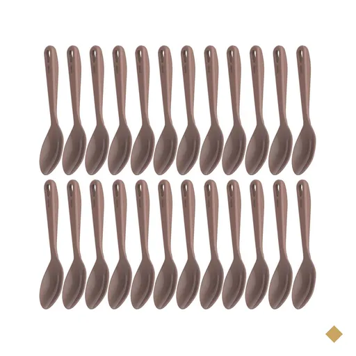 24 Colheres para Servir de Nylon Amêndoa Cozinha Arroz Molho Kitch Crippa