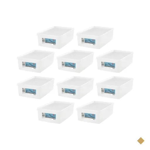 10 Caixas Organizadoras para Calçados Ordene 38 ao 46 com Tampa Multiuso…