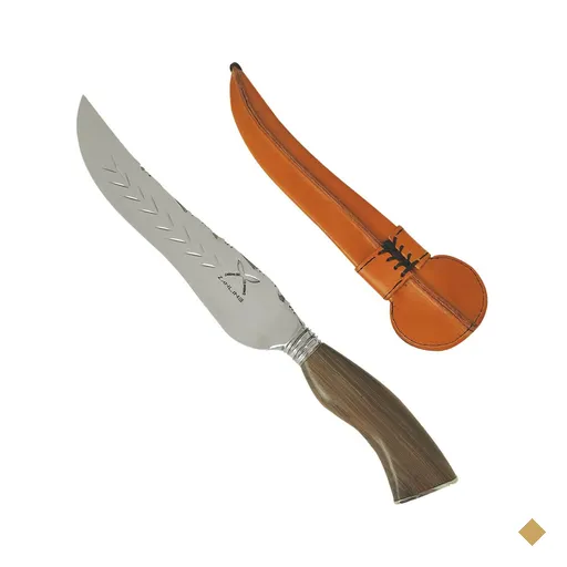 Faca Artesanal Forjada Integral Churrasco Pena Folha Aço Inox 420c Cabo…