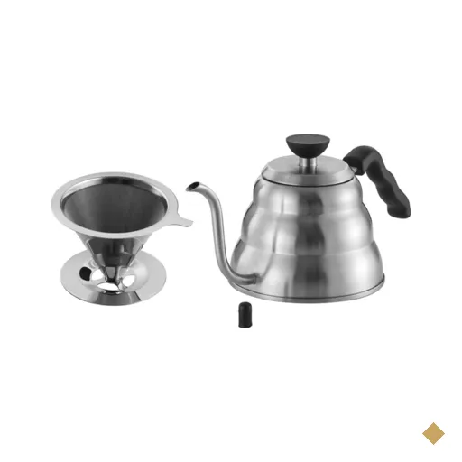 Chaleira colmeia, Bico fino, buono Cafe com Filtro Inox
