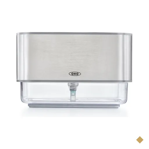 Porta Detergente e Esponja em Inox 400ml OXO