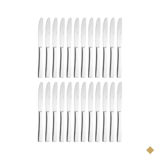 Jogo 24 Facas de Mesa Aço Inox 23,5cm Pisa Wolff Mesa Posta Restaurante Buffet