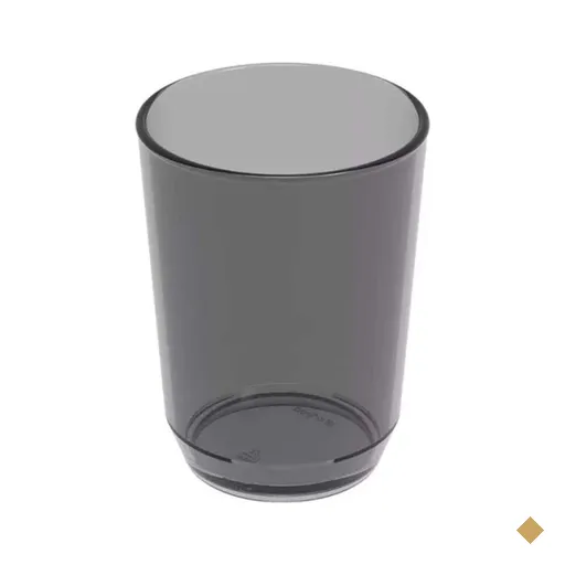 48 Copos Crippa 500ml Plástico Fumê Suco Água Bebidas Refeitórios Escolar