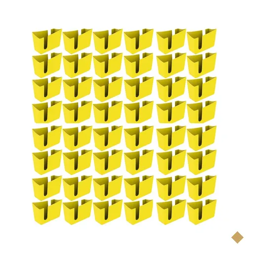 Kit 48 Suportes Porta Guardanapos de Mesa Trio Crippa Amarelo Lanchonete…
