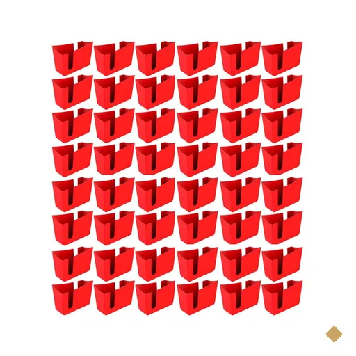 Kit 48 Suportes Porta Guardanapos de Mesa Trio Crippa Vermelho Lanchonete…