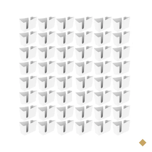 Kit 48 Suportes Porta Guardanapos de Mesa Trio Crippa Branco Lanchonete…