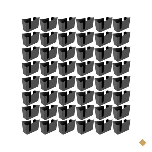 Kit 48 Suportes Porta Guardanapos de Mesa Trio Crippa Preto Lanchonete…