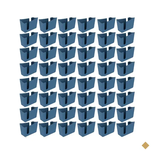 Kit 48 Suportes Porta Guardanapos de Mesa Trio Crippa Azul Lanchonete…