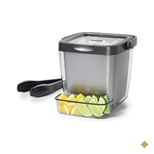 Balde de Gelo Plástico com Pinça 3,8 Litros OXO
