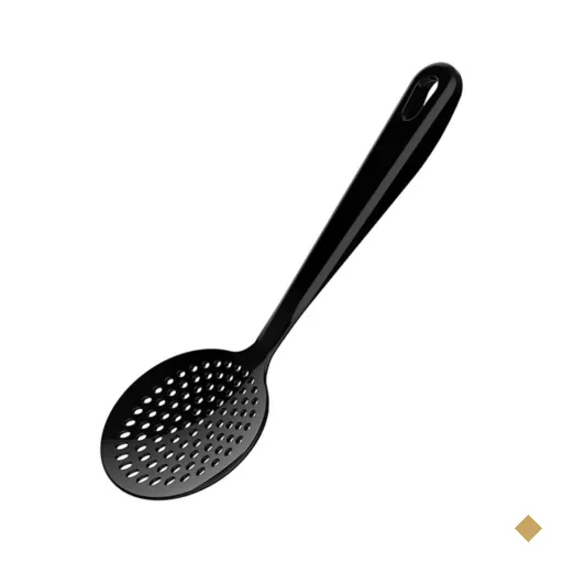 48 Espumadeiras de Fritura Arroz Nylon Preto Restaurante Lanchonete Kitch Crippa
