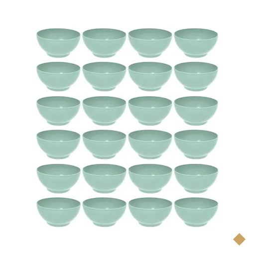 24 Tigelas Grandes Crippa Travessas Verde Menta Servir Sobremesa Salada Buffet…