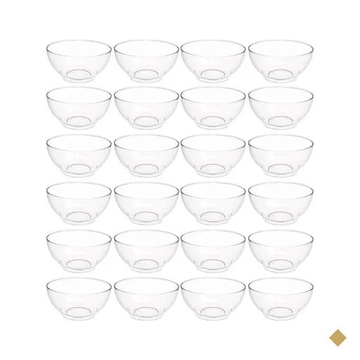 Kit 24 Tigelas Saladeiras Grande Redonda 3,1L Transparente Servir Salada…