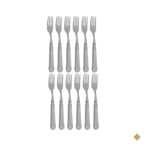 Jogo 12 Garfos Jumbo Churrasco Aço Inox Prateado Servir Mesa Restaurante…